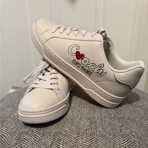 Coach High Line Sneaker with heart - NWT